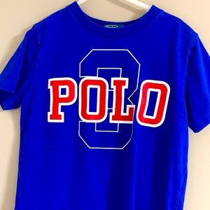 Polo by Ralph Lauren boys royal blue t-shirt size 7.